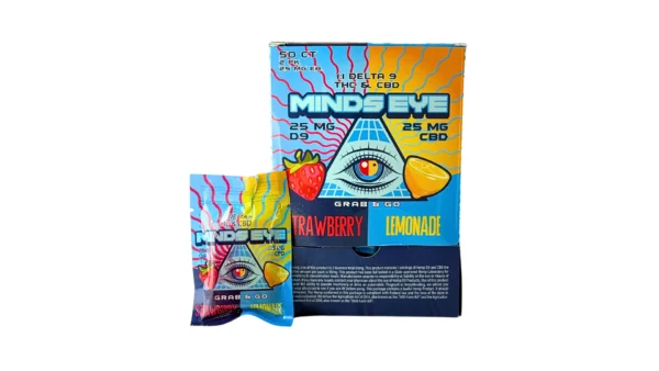 Minds Eye 1:1 50mg THC/CBD Gummies, Grab n Go 50ct Box