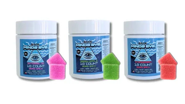 Minds Eye 20mg THC Gummies, 10ct Jar